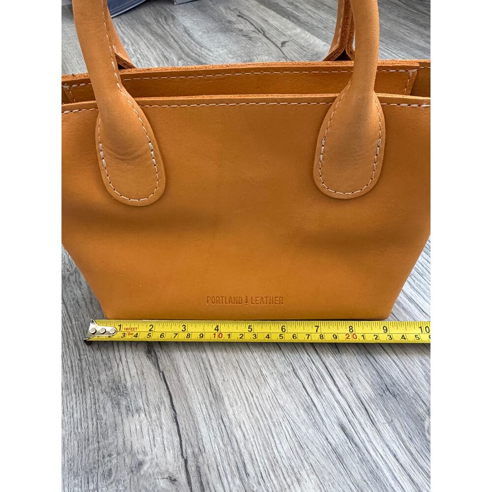 Portland Leather Folklore Small Raindrop Snap Bag Sunflower Yellow w/ Flowers - Picture 10 of 14